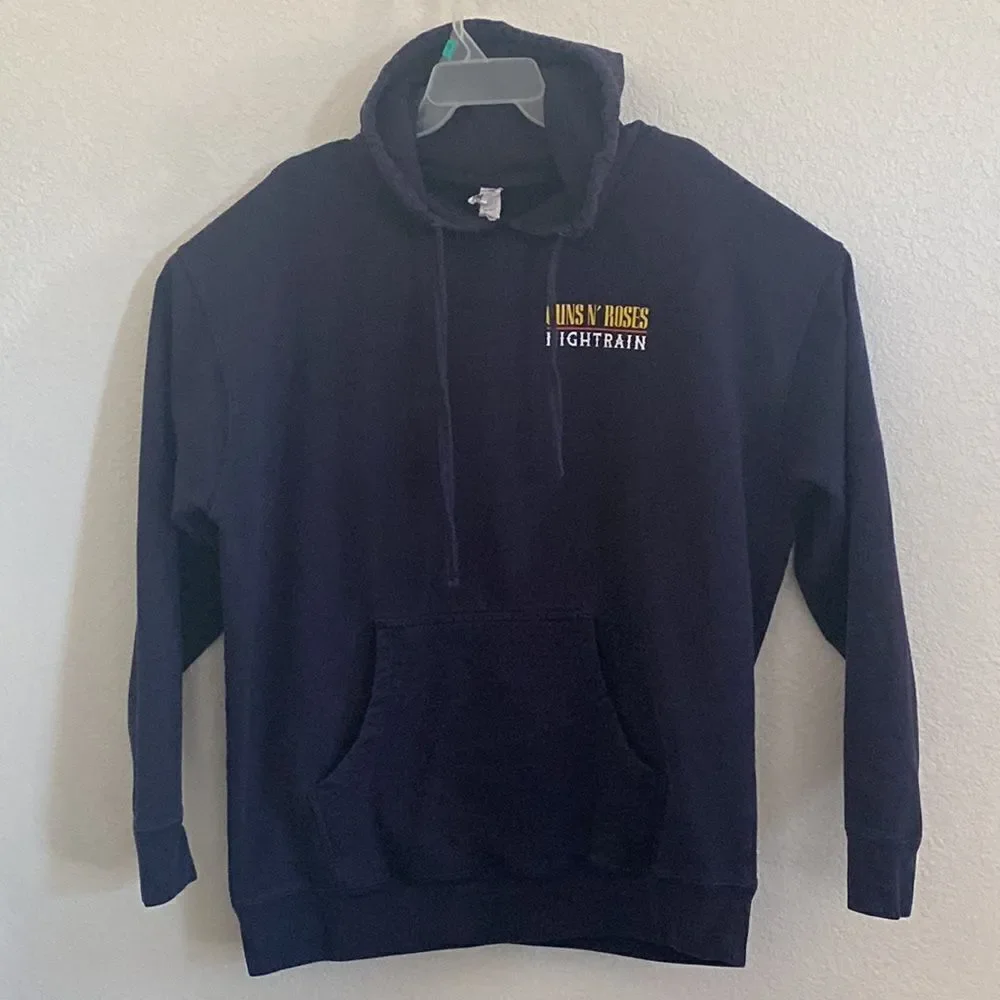 INDEPENDENT Guns and Roses Nightrain Midnight Blue Hoodie Size 2XL - Picture 2 of 5